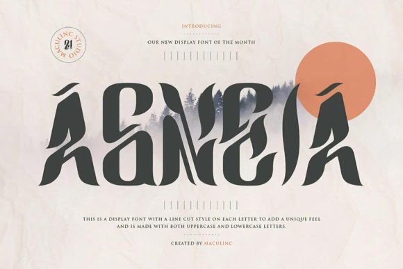 Agneia: A Display Font for Editorial Elegance