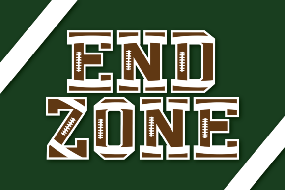 End Zone Font for Creative Projects