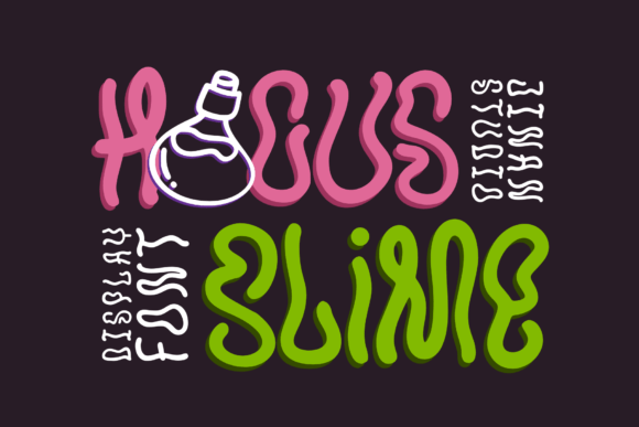 Hocus Slime Font for Halloween Campaigns