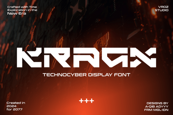 Kragx: Futuristic Display Font