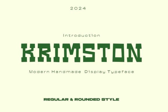 Krimston: A Bold Font for Business Branding