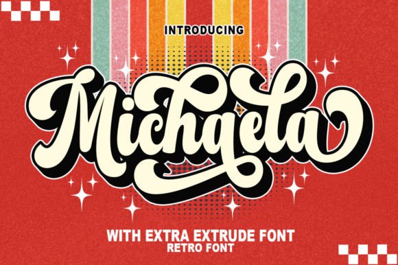 Michaela Font: Nostalgic Display Type