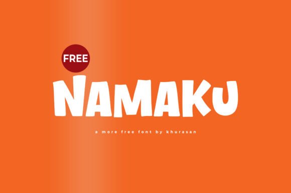 Modern Display Font: Namaku