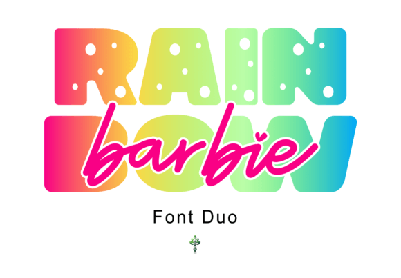Rainbow Barbie Font