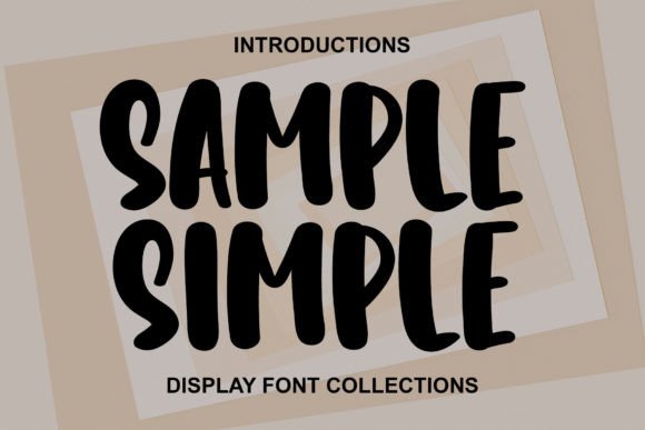 Sample Simple Font for Business Branding
