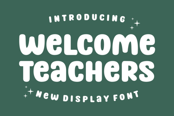 Welcome Teachers Font for Business Branding